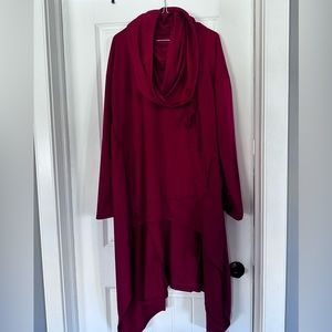 Asymmetrical long hoody